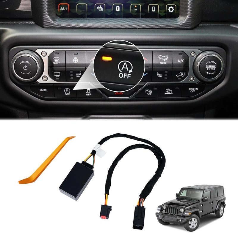 Funny Auto Start Stop Eliminator for 2018-2024 Jeep Wrangler JL & 2020-2024 JT, Engine Start-Stop System Bypass, Automatic Stop-Start Canceller - Image 1